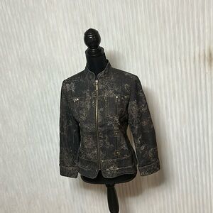 Coldwater Creek denim black size P6, length is 21.5, shoulders approx.  16”.